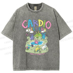 Unisex Cardio Tillicry Printed Washed Tee
