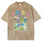 Unisex Cardio Tillicry Printed Washed Tee