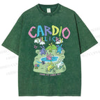 Unisex Cardio Tillicry Printed Washed Tee