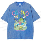Unisex Cardio Tillicry Printed Washed Tee