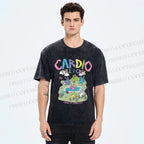 Unisex Cardio Tillicry Printed Washed Tee