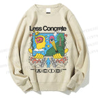 Unisex Less Concrete Printed Sweatshirt