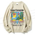 Unisex Less Concrete Printed Sweatshirt