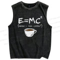 Unisex E=MC2 Printed Washed Tank Top