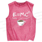 Unisex E=MC2 Printed Washed Tank Top