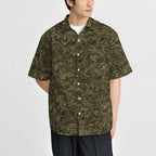 Japanese Style Wave Button-up Shirt
