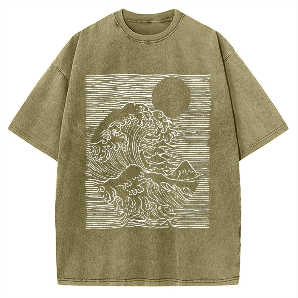 Kanagawa Division Vintage Washed T-shirt