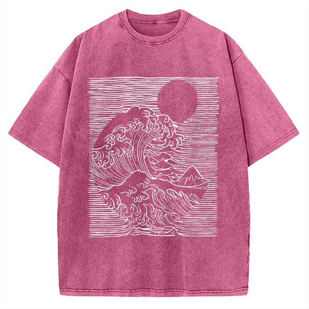 Kanagawa Division Vintage Washed T-shirt