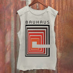 Vintage Bauhaus Design Casual Printed Tank Top