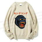 Unisex Vintage Japanese Ape Printed Sweatshirt