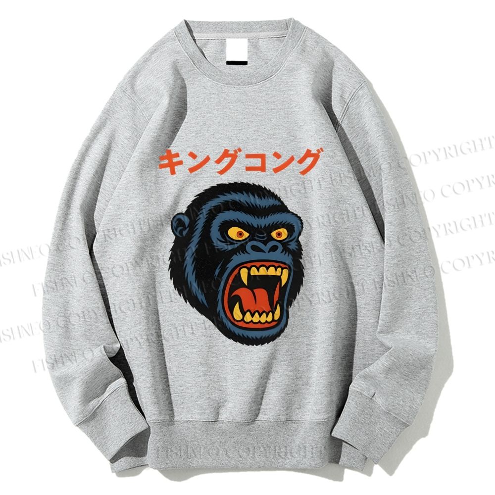 Unisex Vintage Japanese Ape Printed Sweatshirt