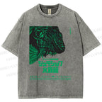 Unisex Vintage Japanese Aquarium Printed Washed Tee