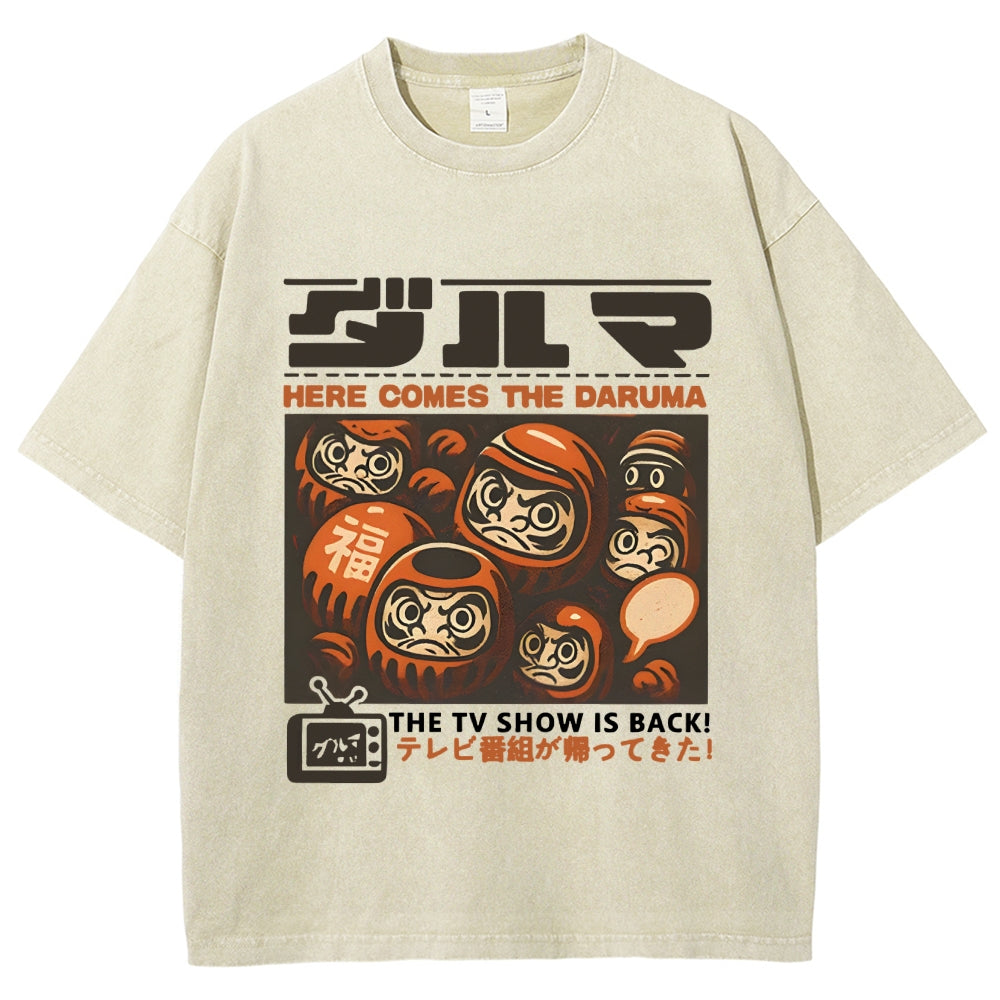Daruma Doll TV Show Washed T-Shirt