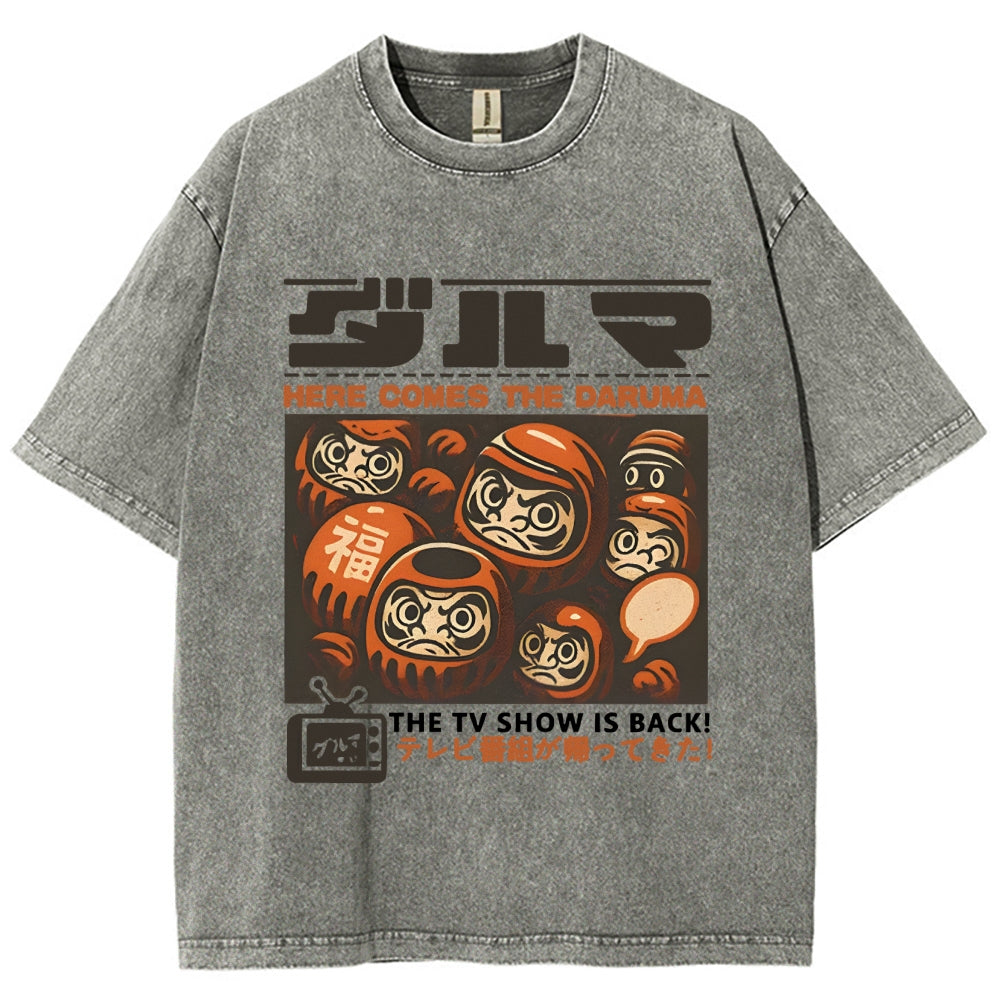 Daruma Doll TV Show Washed T-Shirt
