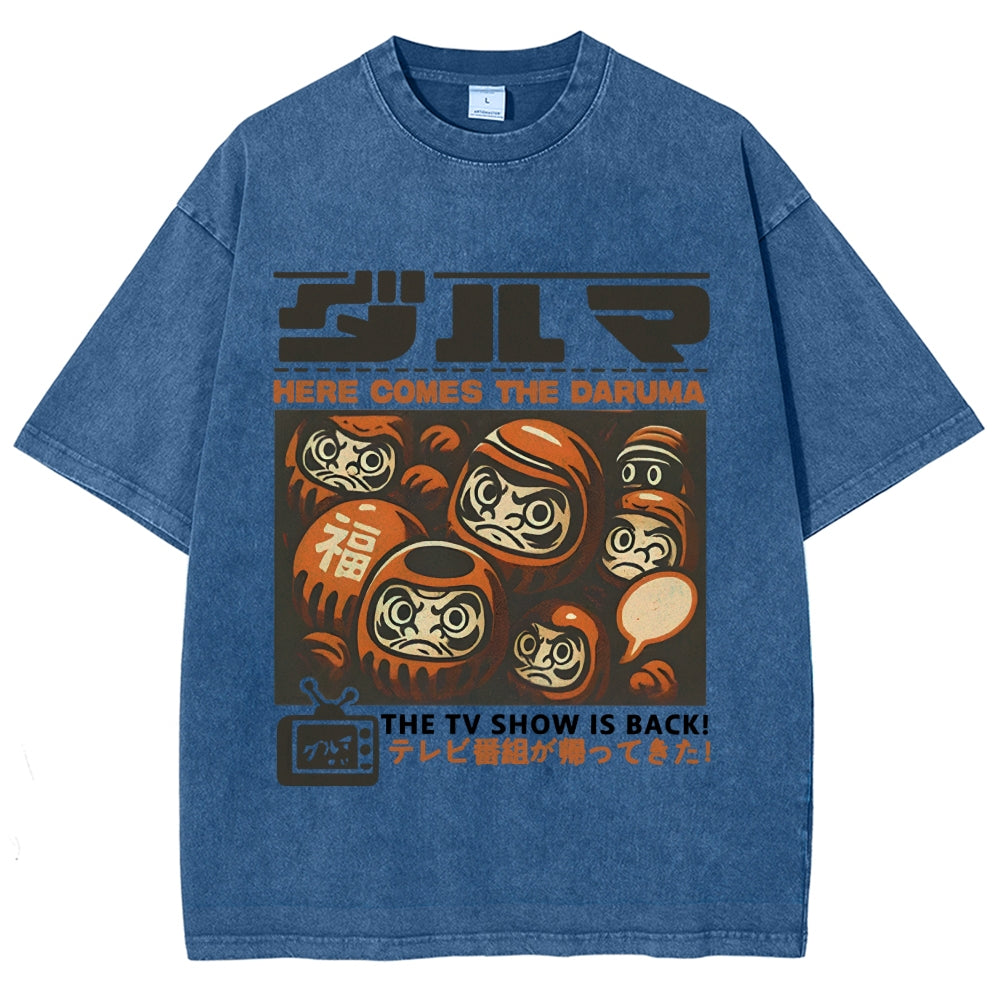 Daruma Doll TV Show Washed T-Shirt