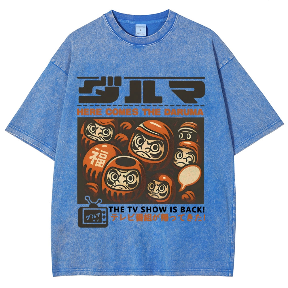 Daruma Doll TV Show Washed T-Shirt