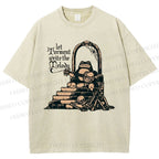 Unisex Frog Printed Washed Tee