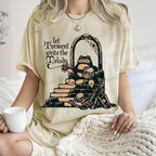 Unisex Frog Printed Washed Tee
