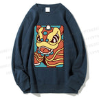 Unisex Lion Printed Sweatshirt