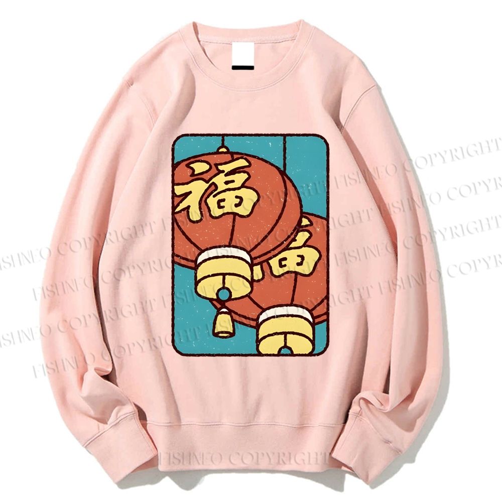 Unisex Lantern Printed Sweatshirt