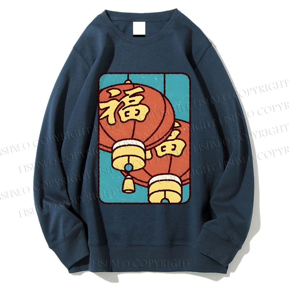 Unisex Lantern Printed Sweatshirt