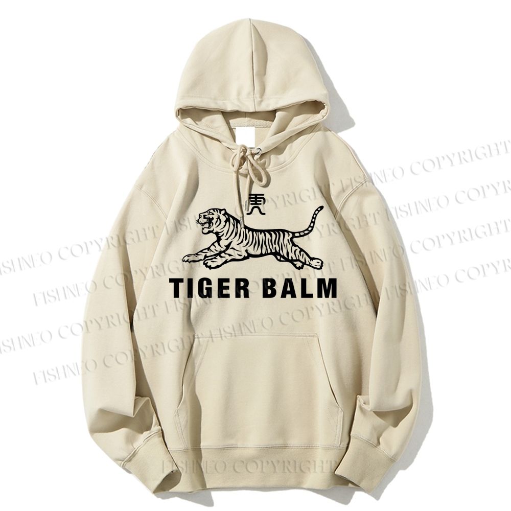 Unisex Casual Cotton Tiger Printed Hoodie