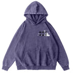 The Great Wave off Kanagawa Katsushika Hokusai Vintage Washed Cotton Back Art Hoodie