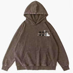 The Great Wave off Kanagawa Katsushika Hokusai Vintage Washed Cotton Back Art Hoodie