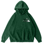 The Great Wave off Kanagawa Katsushika Hokusai Vintage Washed Cotton Back Art Hoodie