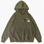 The Great Wave off Kanagawa Katsushika Hokusai Vintage Washed Cotton Back Art Hoodie