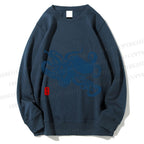 Unisex Octopus Japanese Style Printed Sweatshirt