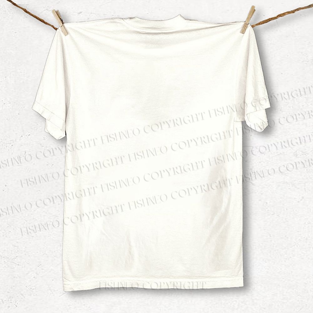 Unisex Fish Printed Classic T-shirt