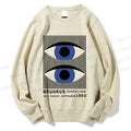 Unisex Geometric Eyes Printed Sweatshirt