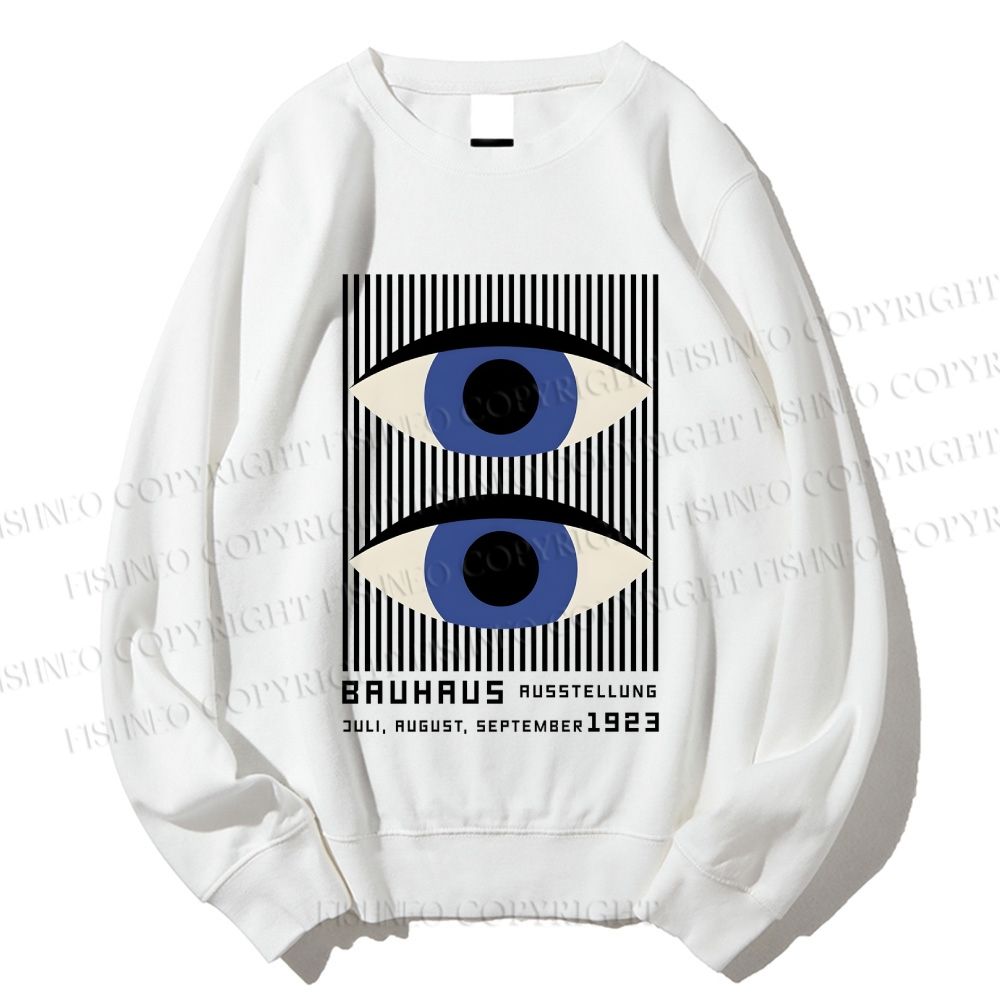 Unisex Geometric Eyes Printed Sweatshirt