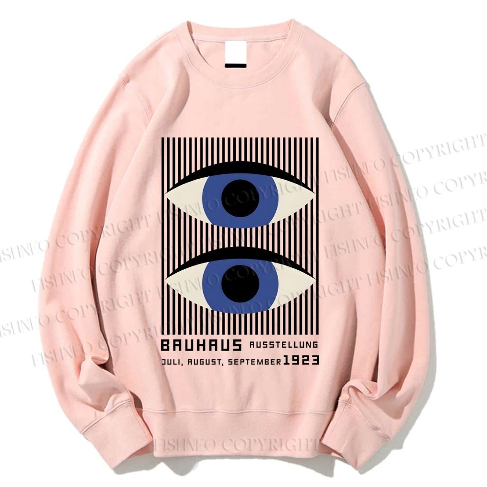 Unisex Geometric Eyes Printed Sweatshirt