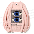 Unisex Geometric Eyes Printed Sweatshirt