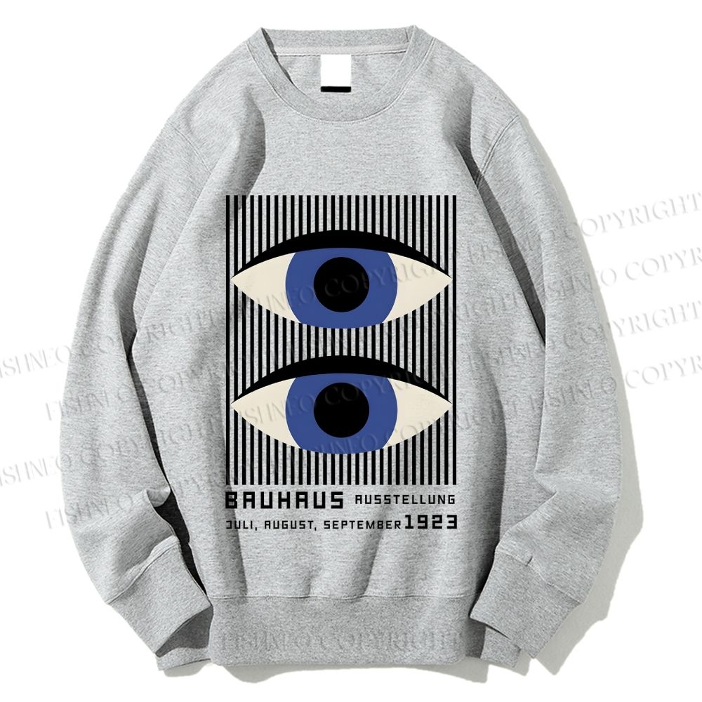 Unisex Geometric Eyes Printed Sweatshirt