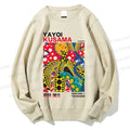 Unisex Yayoi Kusama Graffiti Printed Sweatshirt