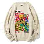 Unisex Yayoi Kusama Graffiti Printed Sweatshirt