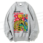 Unisex Yayoi Kusama Graffiti Printed Sweatshirt