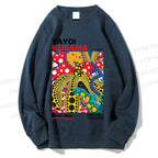 Unisex Yayoi Kusama Graffiti Printed Sweatshirt