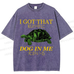 Unisex  I Got That Dog In Me Printed Washed Tee