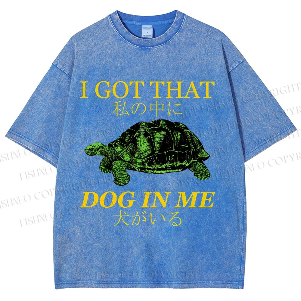 Unisex  I Got That Dog In Me Printed Washed Tee
