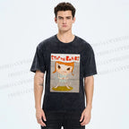 Unisex Yoshitomo Nara Stop The Bombs Printed Washed Tee