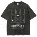 Unisex Roaring Knight Printed Washed Tee