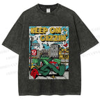 Unisex Keep On Gizzin Printed Washed Tee