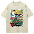 Unisex Keep On Gizzin Printed Washed Tee