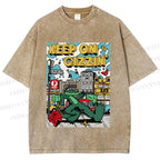 Unisex Keep On Gizzin Printed Washed Tee