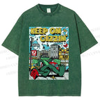 Unisex Keep On Gizzin Printed Washed Tee