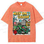 Unisex Keep On Gizzin Printed Washed Tee